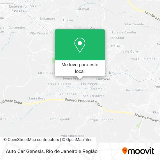 Auto Car Genesis mapa