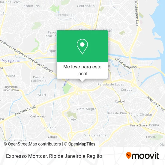 Expresso Montcar mapa