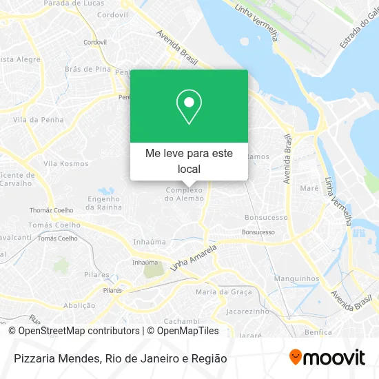 Pizzaria Mendes mapa