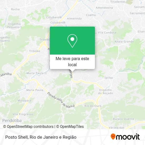 Posto Shell mapa