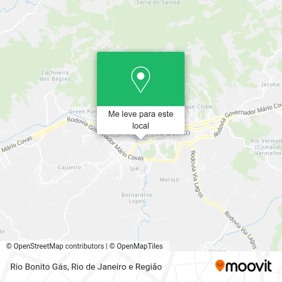 Rio Bonito Gás mapa