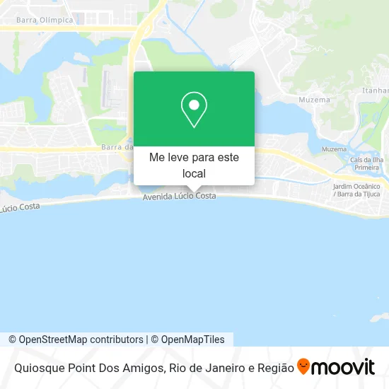 Quiosque Point Dos Amigos mapa