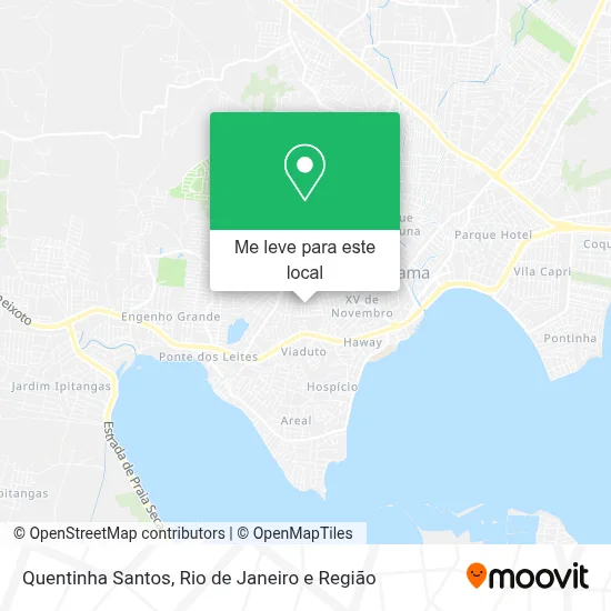 Quentinha Santos mapa
