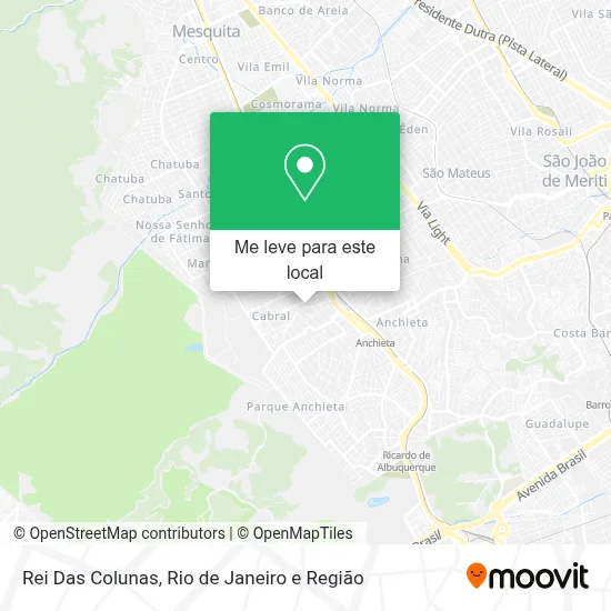 Rei Das Colunas mapa