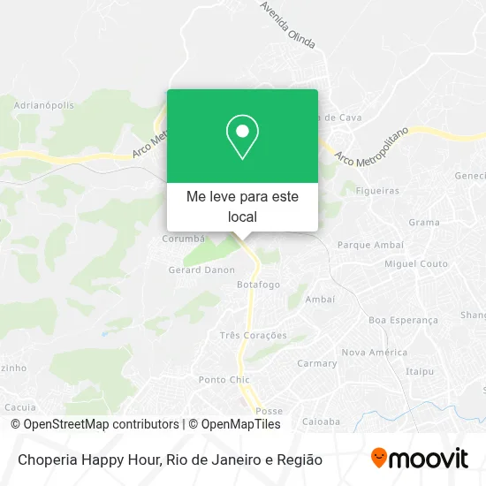 Choperia Happy Hour mapa
