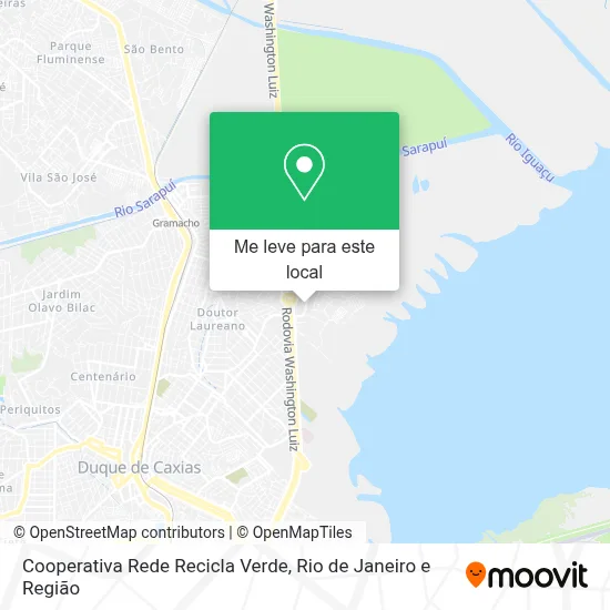Cooperativa Rede Recicla Verde mapa