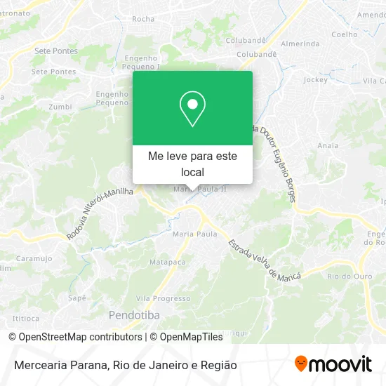 Mercearia Parana mapa