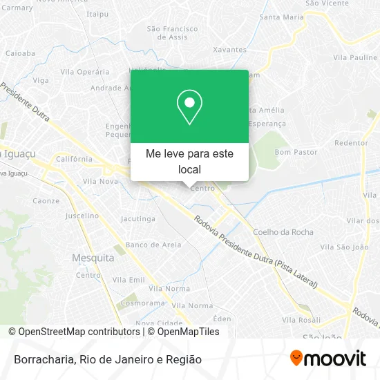 Borracharia mapa