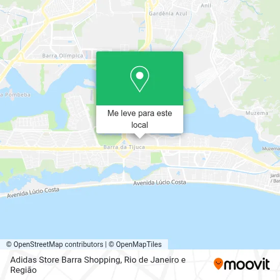 Adidas Store Barra Shopping mapa
