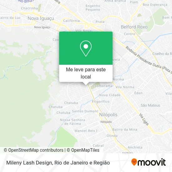Mileny Lash Design mapa