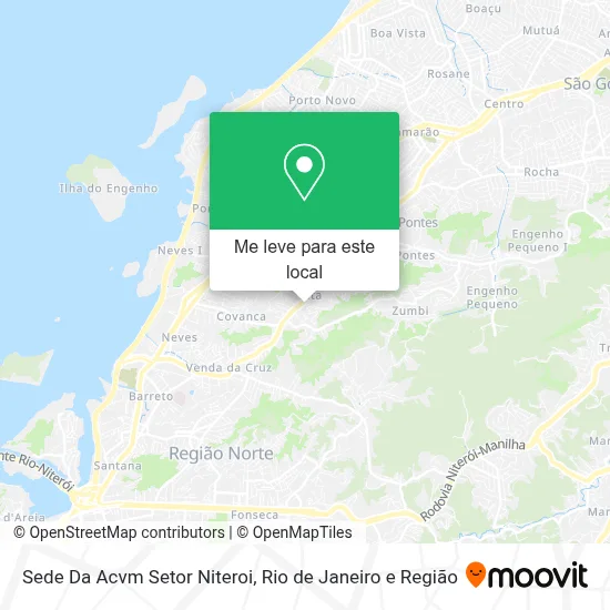 Sede Da Acvm Setor Niteroi mapa