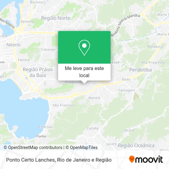 Ponto Certo Lanches mapa