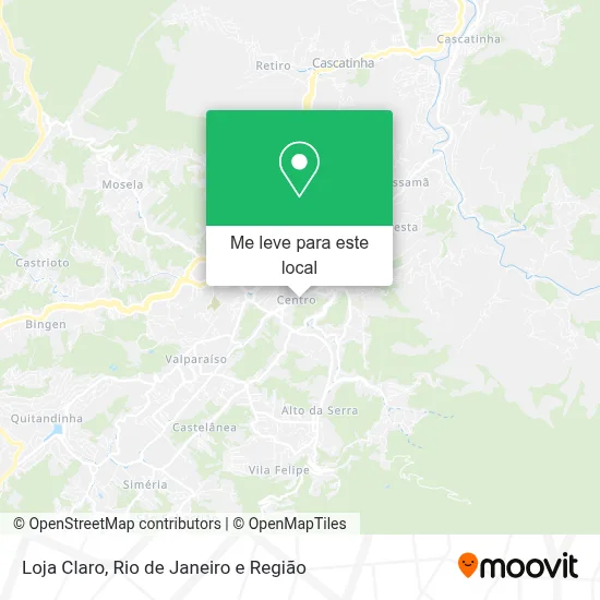 Loja Claro mapa