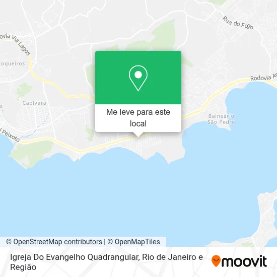Igreja Do Evangelho Quadrangular mapa