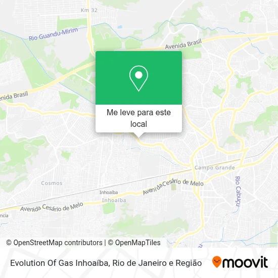 Evolution Of Gas Inhoaíba mapa