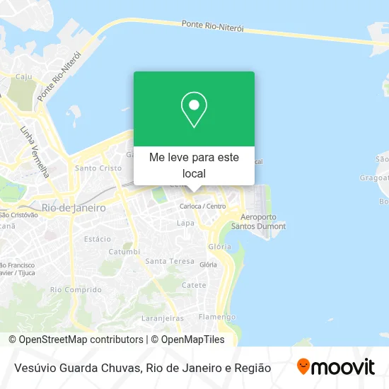 Vesúvio Guarda Chuvas mapa