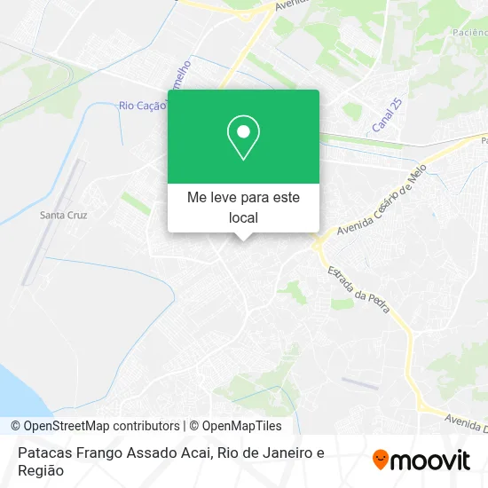 Patacas Frango Assado Acai mapa