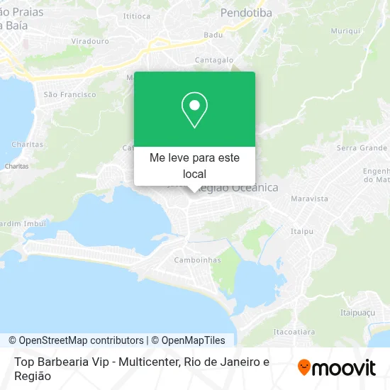 Top Barbearia Vip - Multicenter mapa