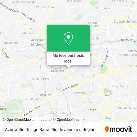 Azurra Rio Design Barra mapa