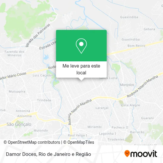 Damor Doces mapa