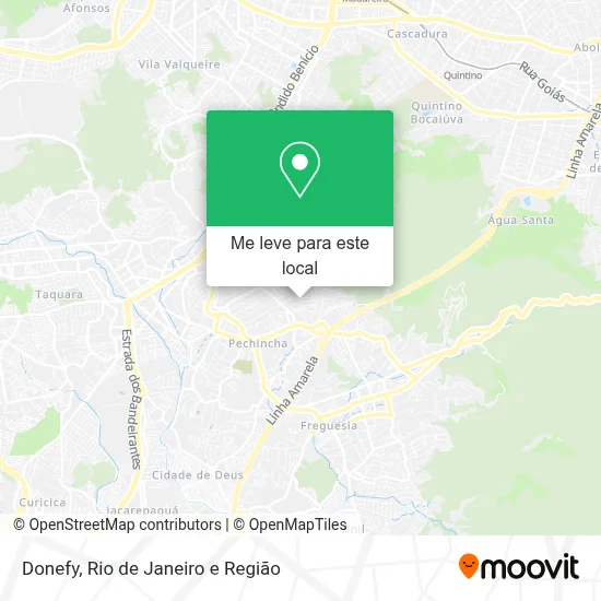 Donefy mapa