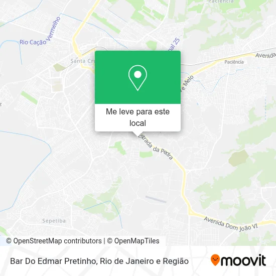 Bar Do Edmar Pretinho mapa