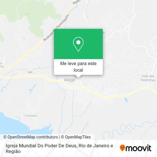 Igreja Mundial Do Poder De Deus mapa