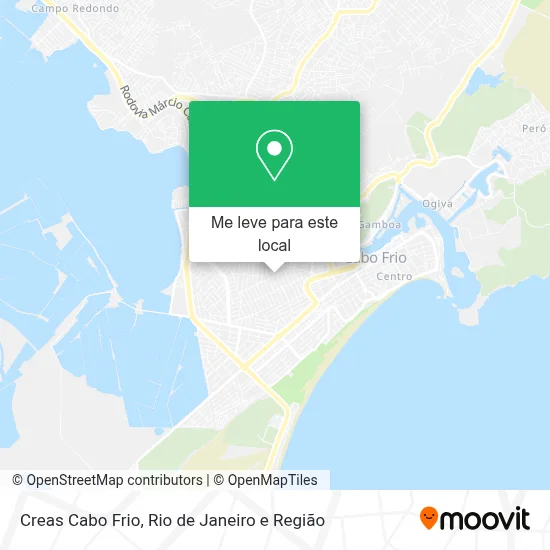 Creas Cabo Frio mapa