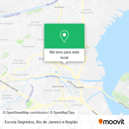 Escola Segredos mapa