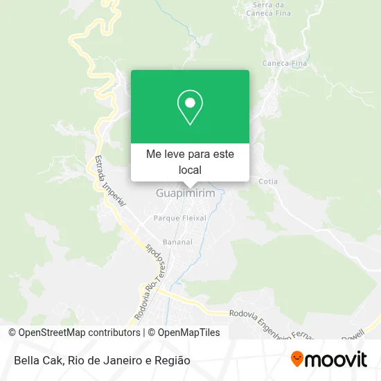Bella Cak mapa