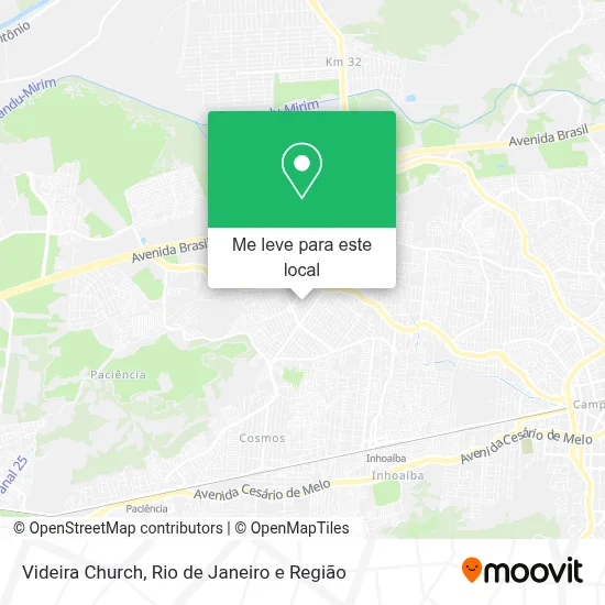 Videira Church mapa