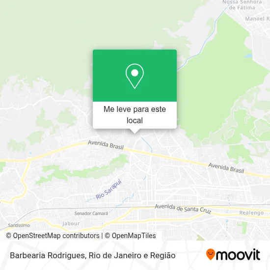 Barbearia Rodrigues mapa