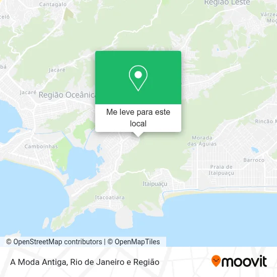 A Moda Antiga mapa
