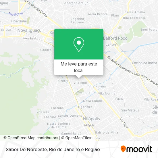 Sabor Do Nordeste mapa