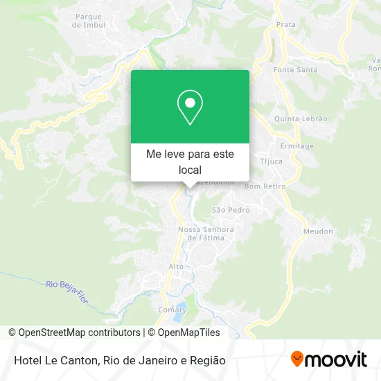 Hotel Le Canton mapa