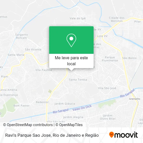 Ravi's Parque Sao Jose mapa