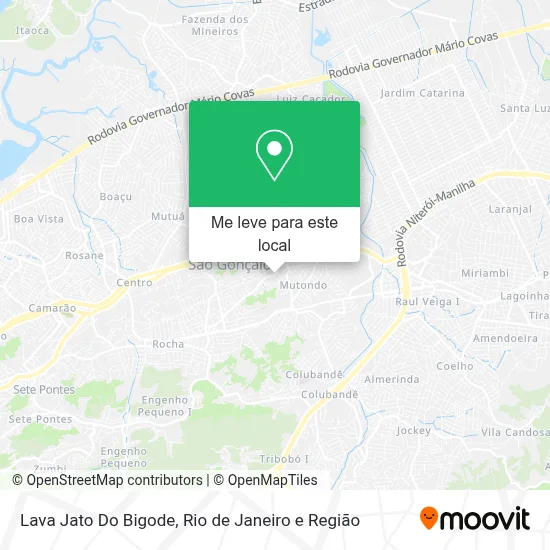 Lava Jato Do Bigode mapa