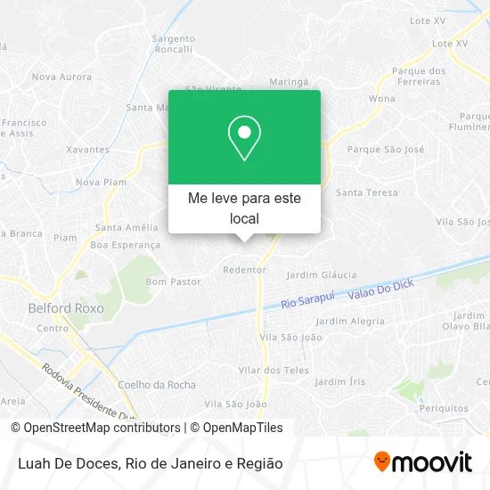 Luah De Doces mapa