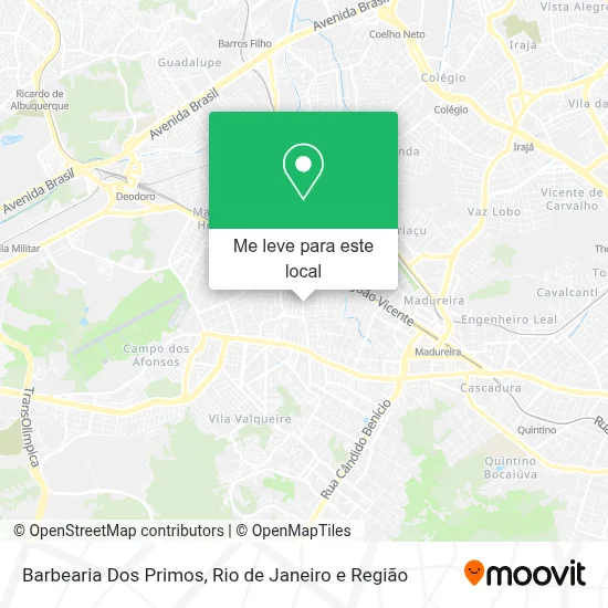 Barbearia Dos Primos mapa