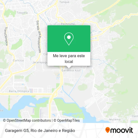 Garagem G5 mapa