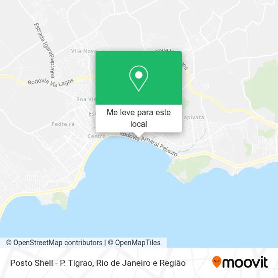 Posto Shell - P. Tigrao mapa
