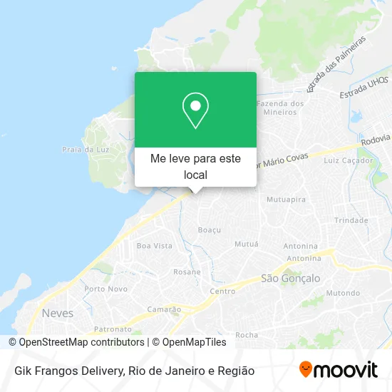 Gik Frangos Delivery mapa