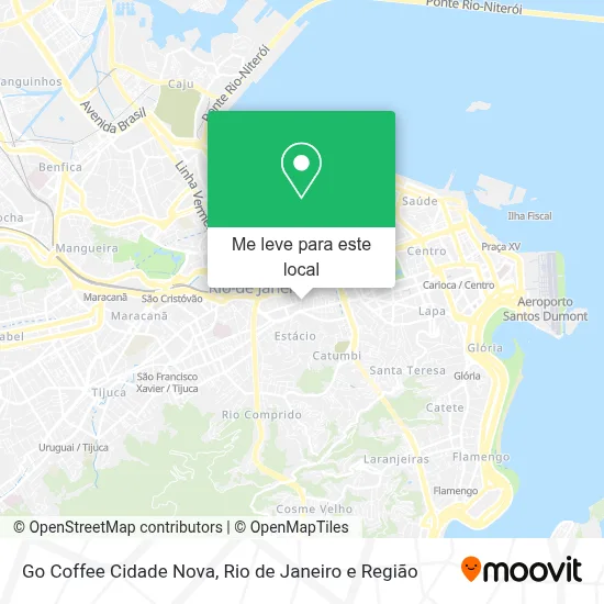 Go Coffee Cidade Nova mapa