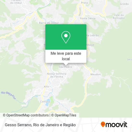Gesso Serrano mapa