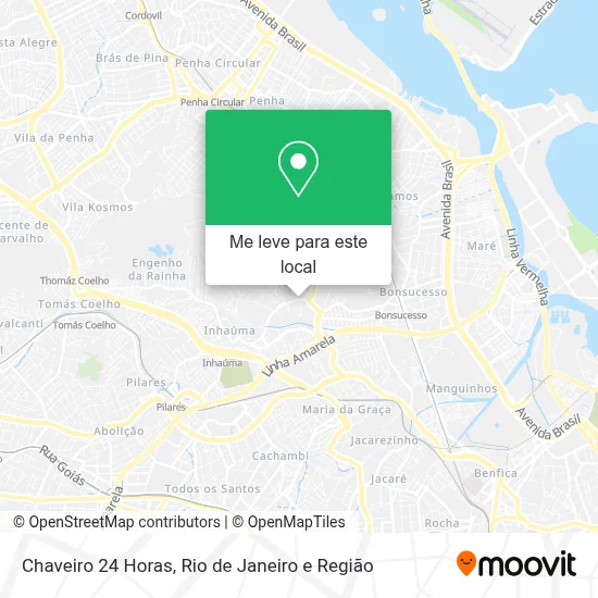 Chaveiro 24 Horas mapa