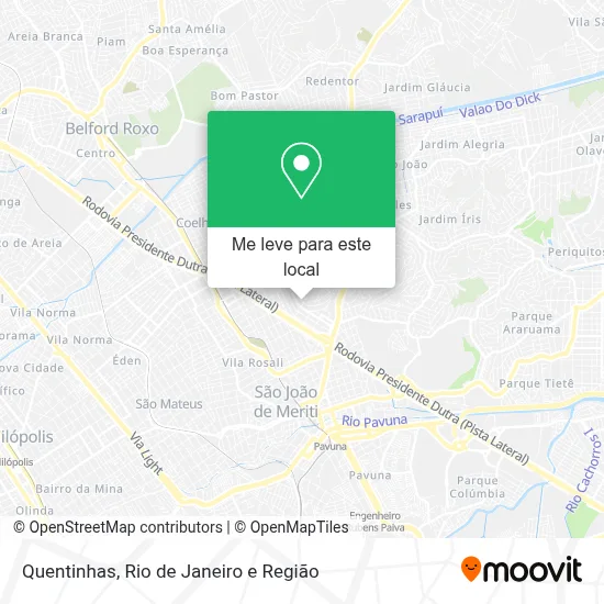 Quentinhas mapa