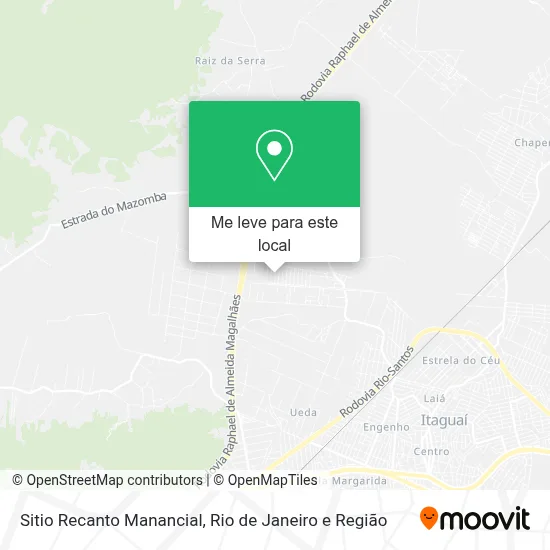 Sitio Recanto Manancial mapa