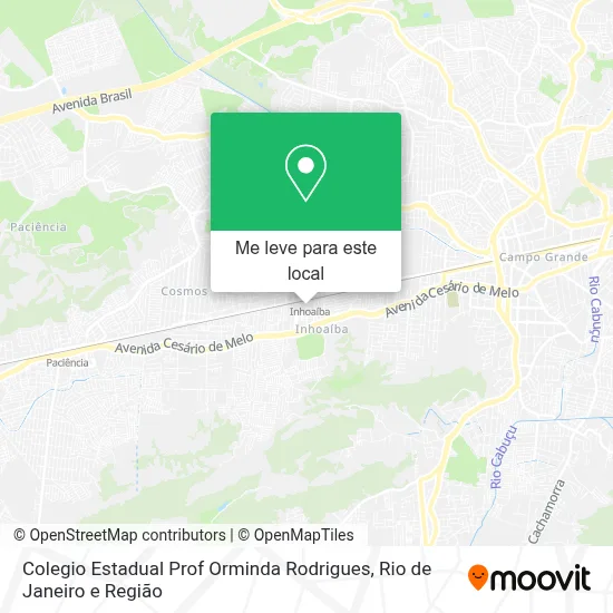 Colegio Estadual Prof Orminda Rodrigues mapa