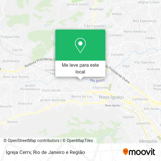 Igreja Cerrv mapa