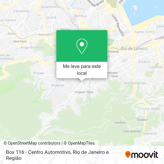Box 116 - Centro Automotivo mapa